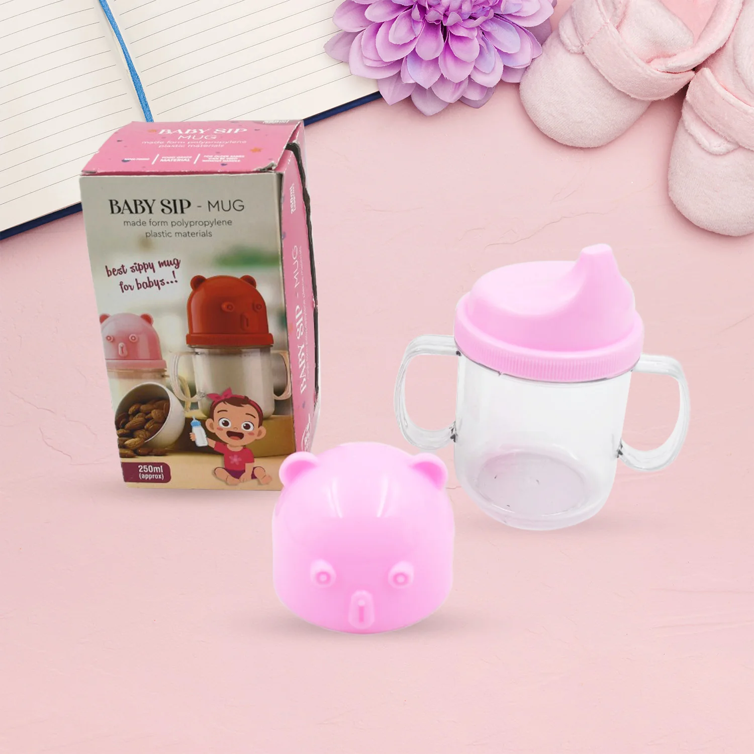 Baby Milk Sippy Mug – Leakproof Lightweight Nursing Cup for Kids (250 Ml / 1 Pc) - Image 9