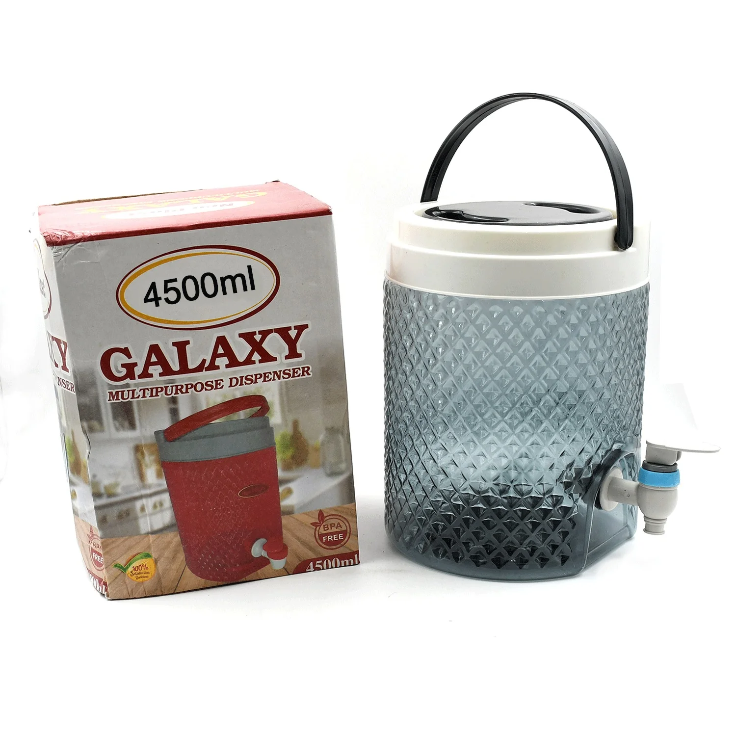 DIAMOND CUT DESIGN PLASTIC WATER JUG TO CARRYING WATER AND OTHER BEVERAGES (4500ML) - Image 4