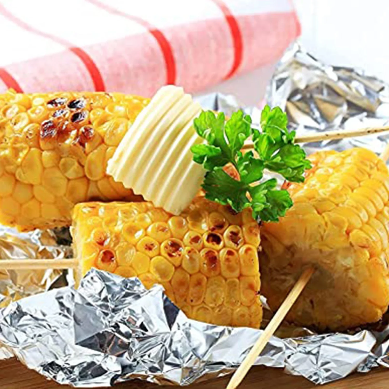 Heavy Duty Non-Stick Aluminum Foil Roll for Baking & Grilling (9 Mtr) - Image 4