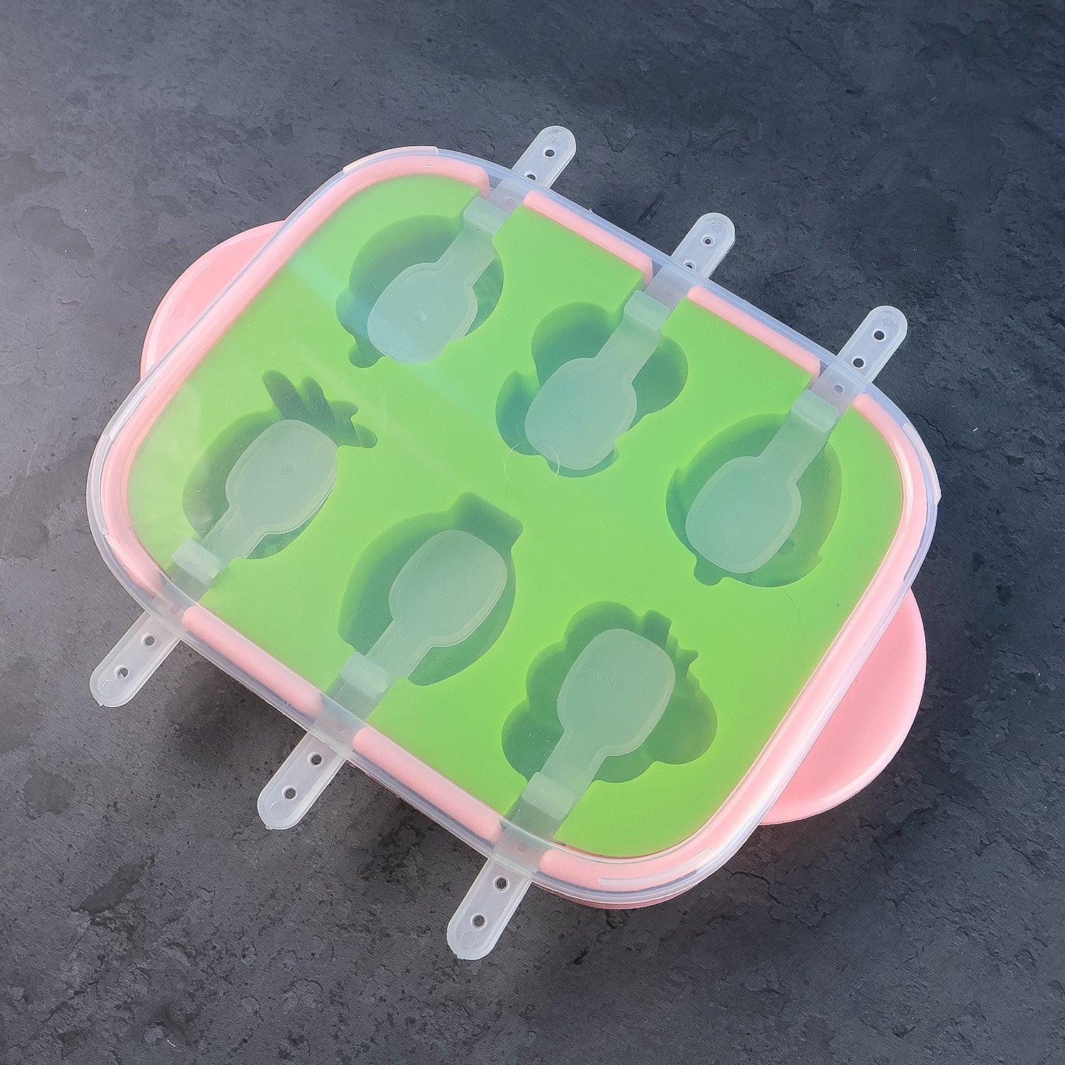 6-Cavity Silicone Ice Cream and Popsicle Mold Tray (1 Set) - Image 5