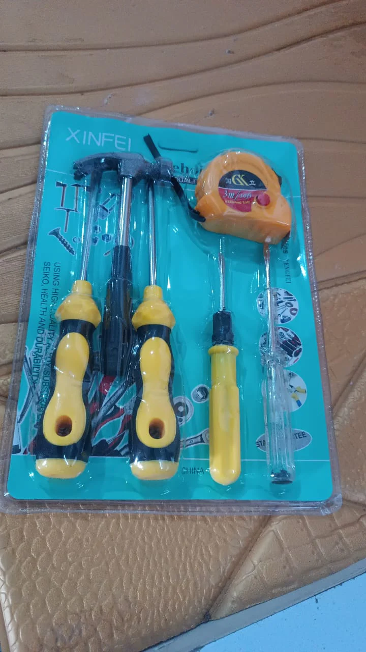 6 in 1 Hand Tool Kit Repair Home Screwdrivers Tool Kit with Tools Including Daily - Image 7