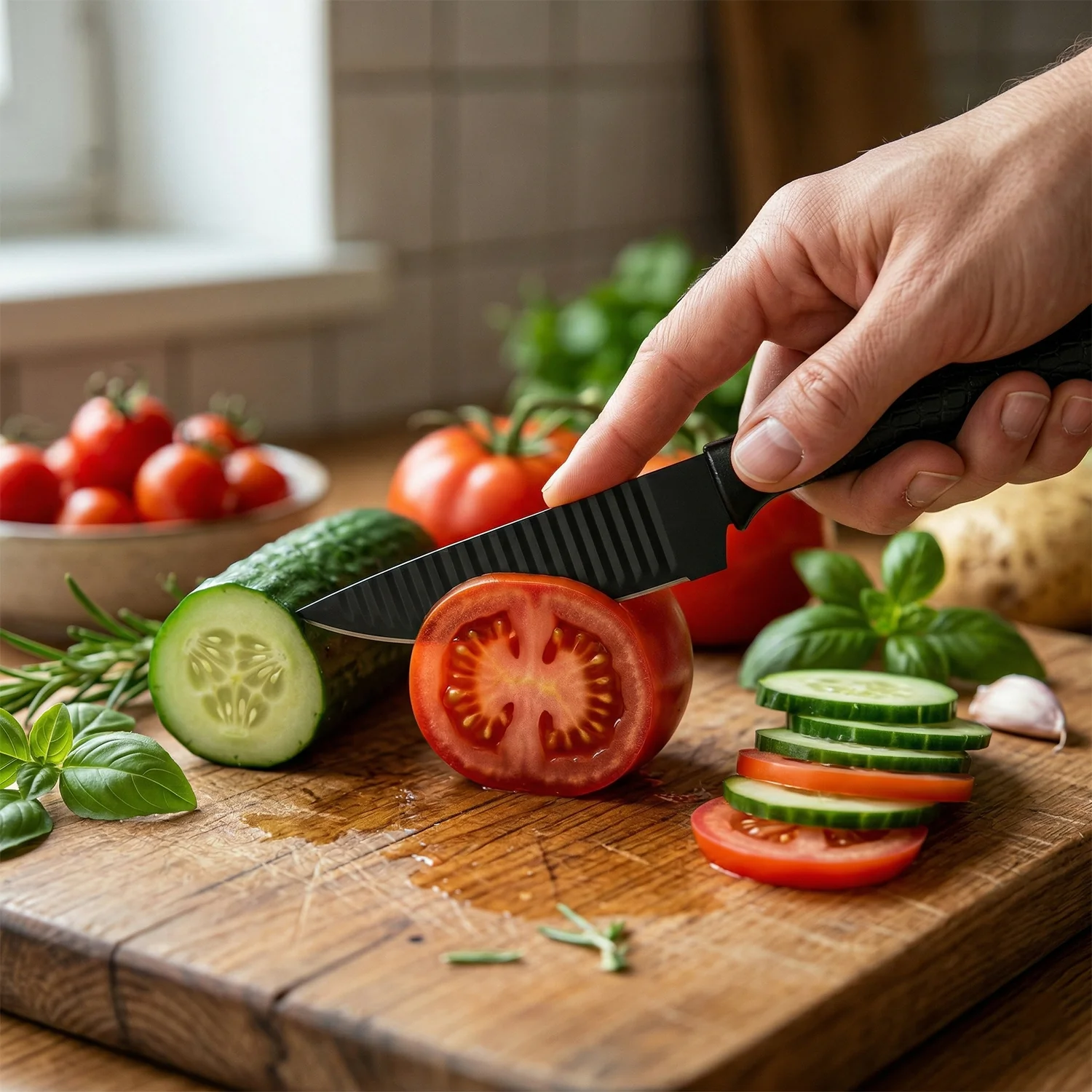 6 In 1 Premium Kitchen Knife Set (1 Set) - Image 3