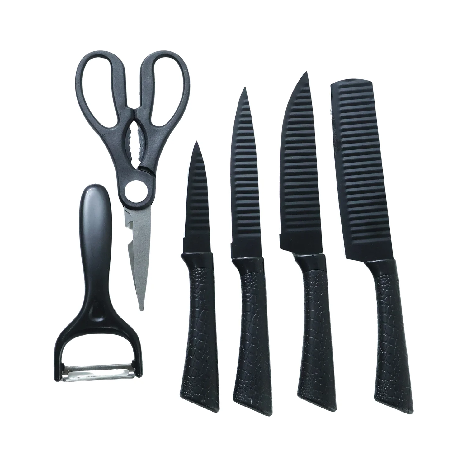 6 In 1 Premium Kitchen Knife Set (1 Set) - Image 4