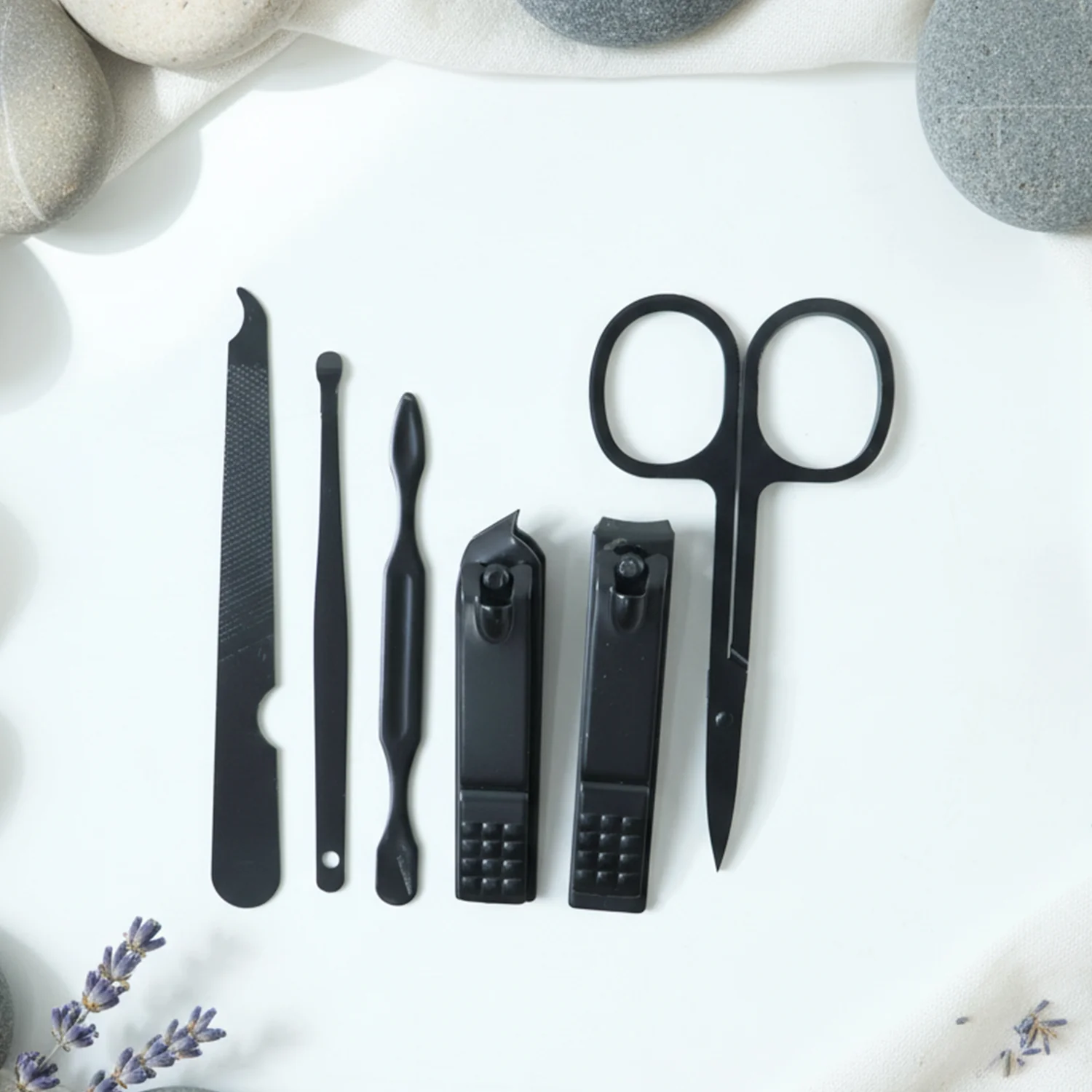 6 in 1 Professional Manicure & Pedicure Grooming Tool Set - Image 3