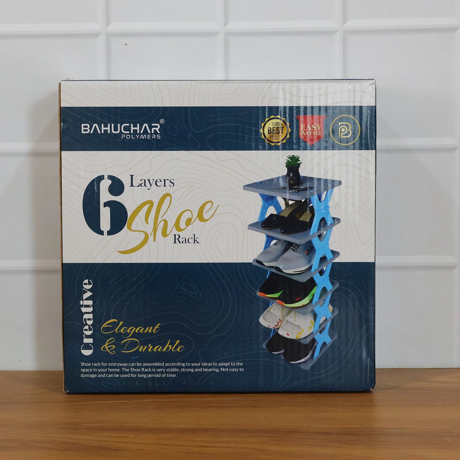 6 Layer Rectangle Shoe Rack Stand - Image 7