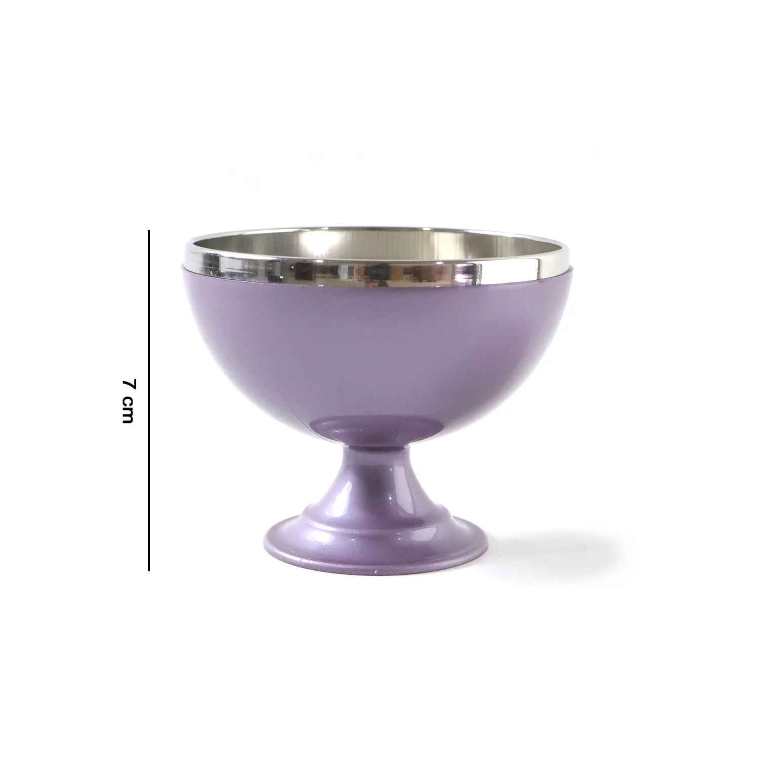 6 Pc Stainless Steel Dessert Bowl Cup Set with Stand - Image 6