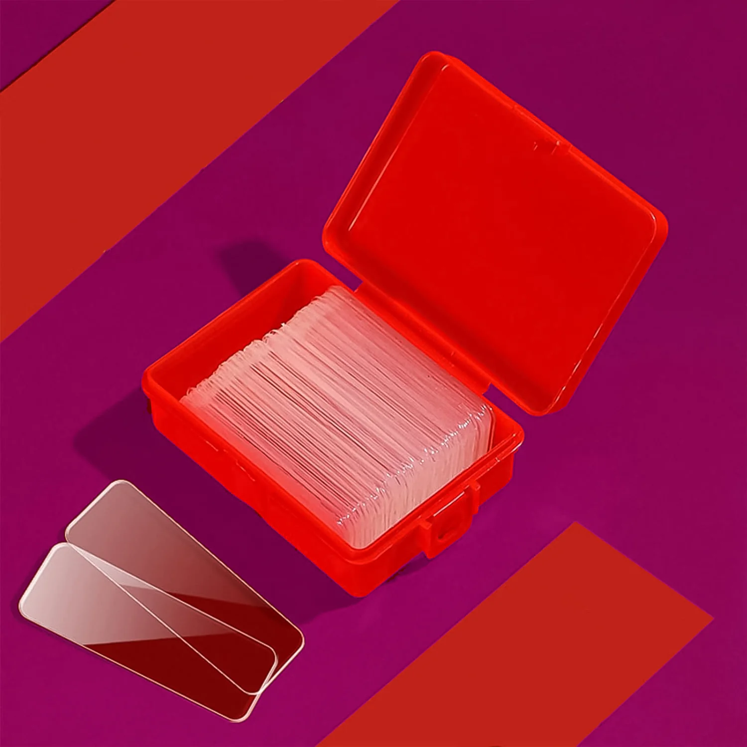 60-Piece (Approx) – Double-Sided Transparent Adhesive Stickers - Image 2