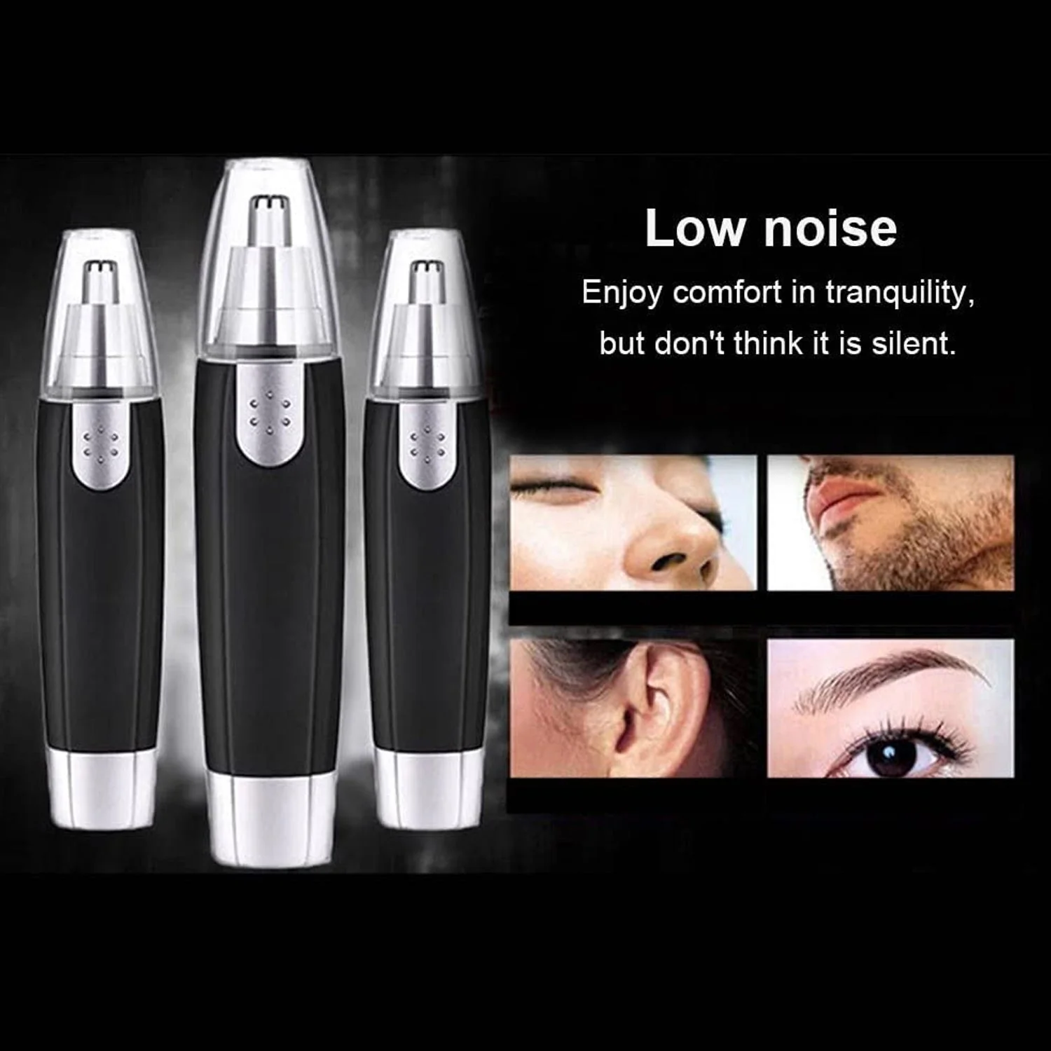 Sharp Steel Battery-Operated Ear and Nose Hair Trimmer - Image 7