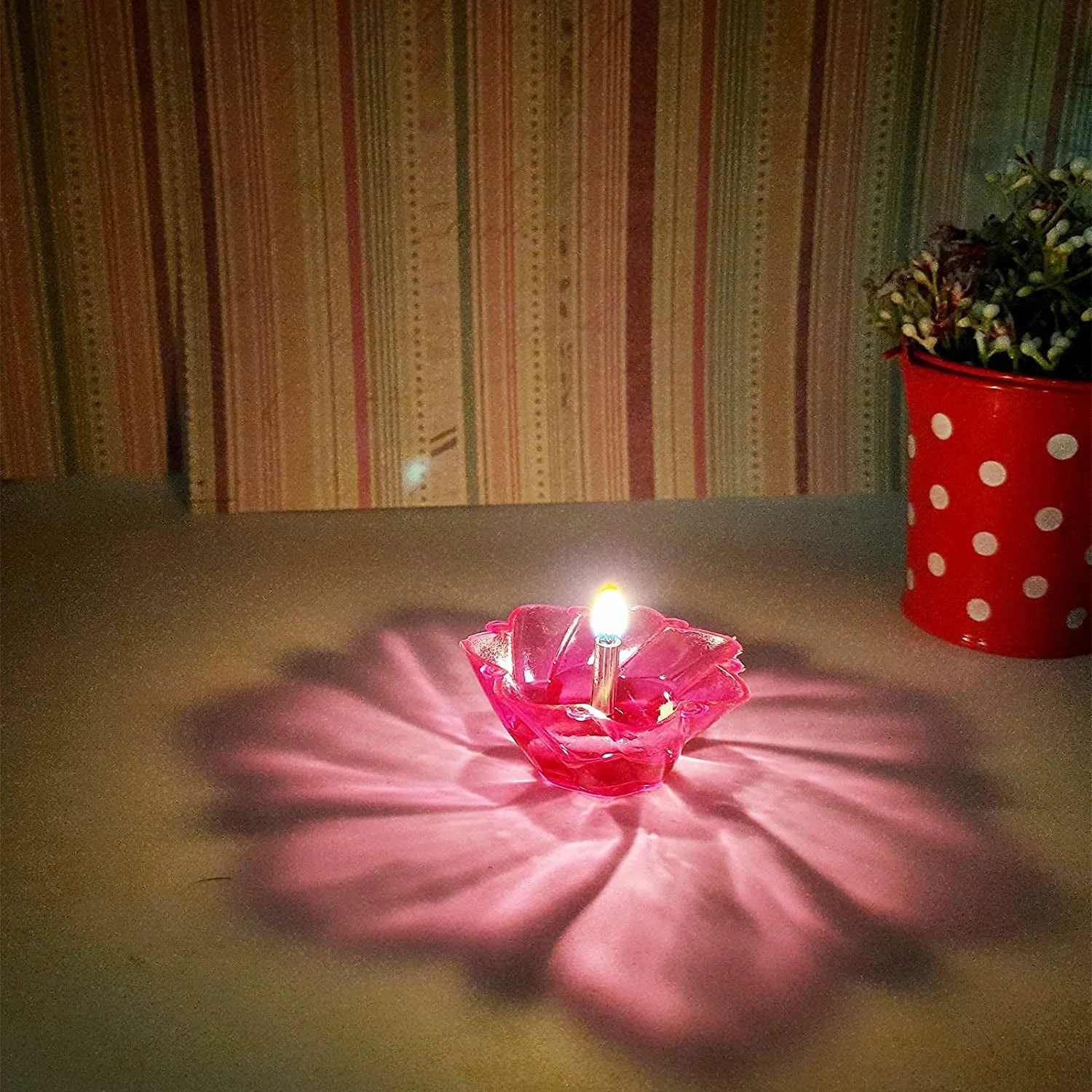 Candle Cup with Multi Shape, Diwali  (Multicolor) (12 Pcs Set) - Image 3