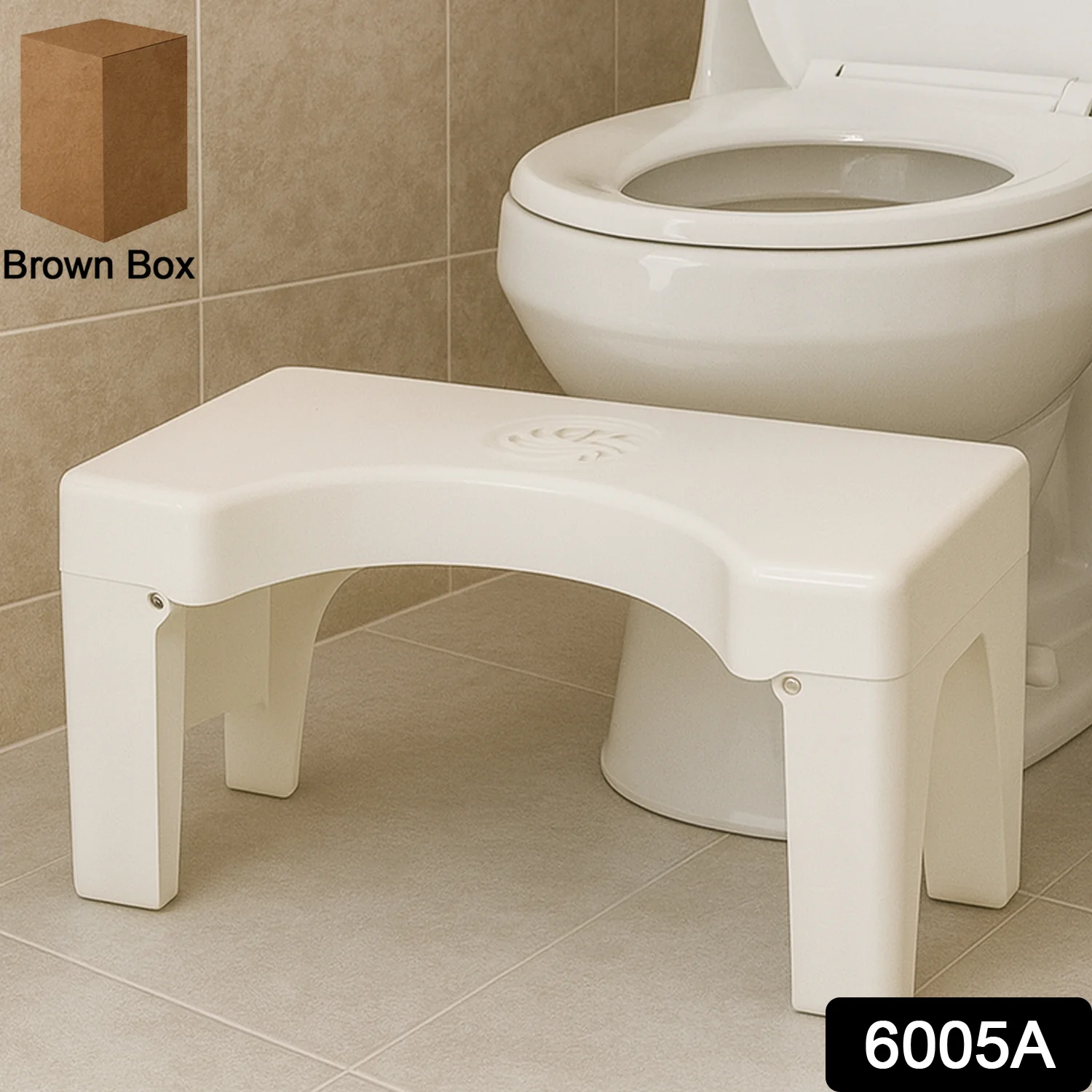 Plastic Non-Slip Folding Toilet Squat Stool - Image 2