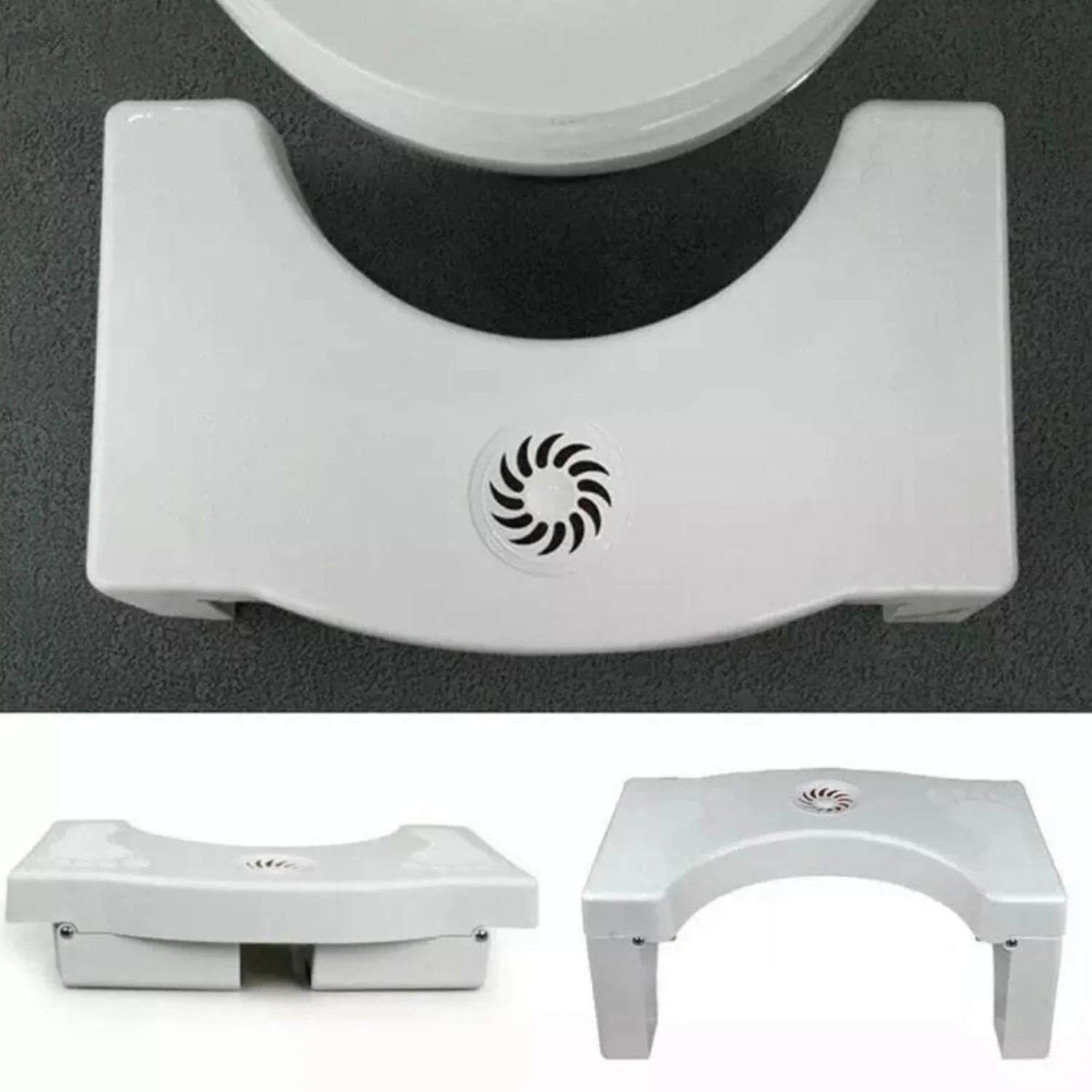 Plastic Non-Slip Folding Toilet Squat Stool - Image 3