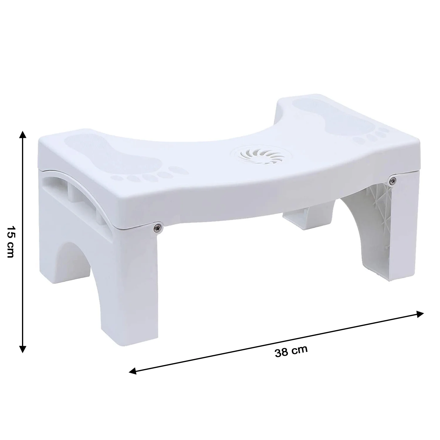 Plastic Non-Slip Folding Toilet Squat Stool - Image 6
