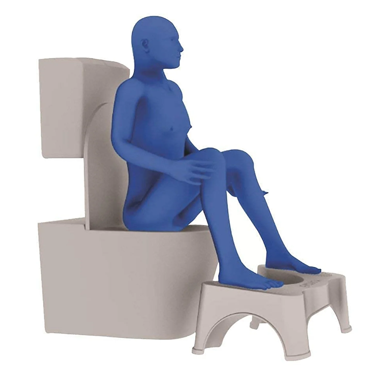 Plastic Non-Slip Folding Toilet Squat Stool - Image 7