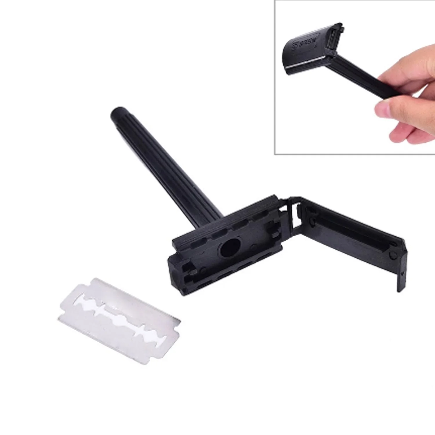 Shaving Razor for Men Blade Razor with Plastic Grip Handle (With Card Packing) - Image 3
