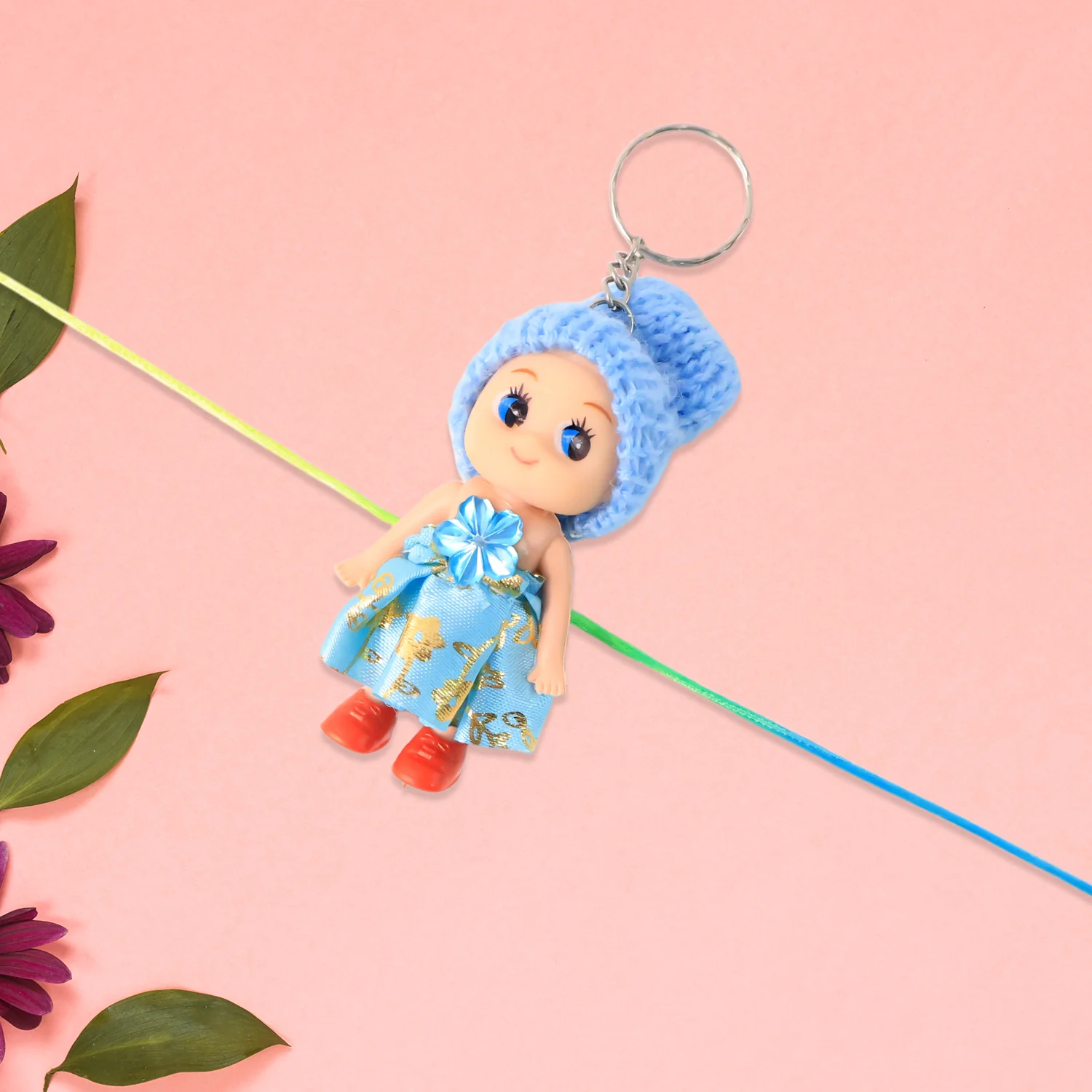 2-in-1 Kids Doll Bracelet Keychain – Stylish Soft Toy Bracelet & Bag Charm - Image 6