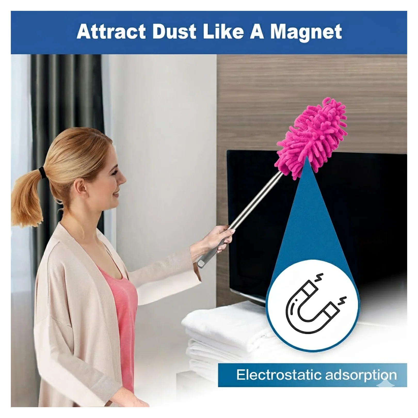 Multipurpose Microfiber Fan Cleaning Duster for Quick and Easy Cleaning - Image 3