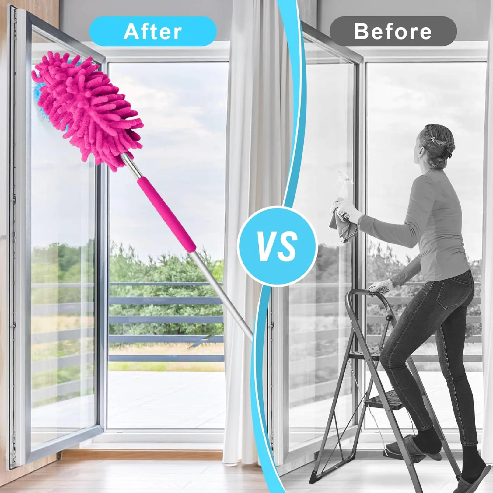 Multipurpose Microfiber Fan Cleaning Duster for Quick and Easy Cleaning - Image 4