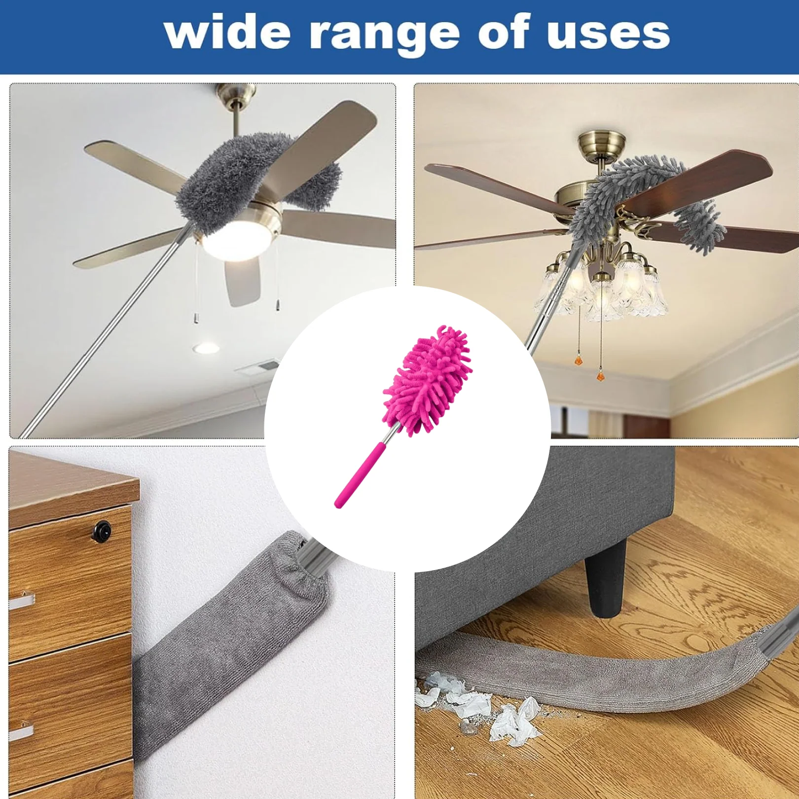 Multipurpose Microfiber Fan Cleaning Duster for Quick and Easy Cleaning - Image 6
