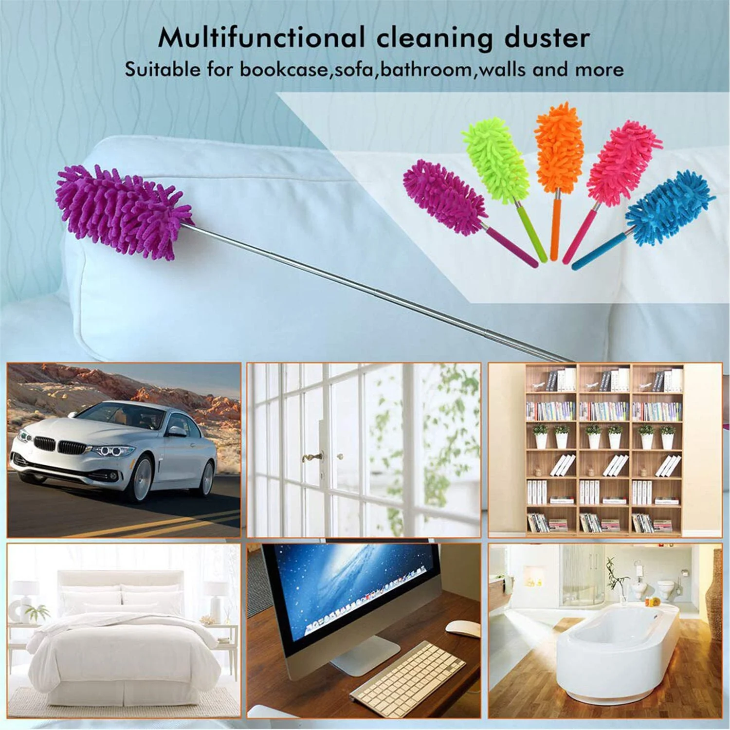 Multipurpose Microfiber Fan Cleaning Duster for Quick and Easy Cleaning - Image 7