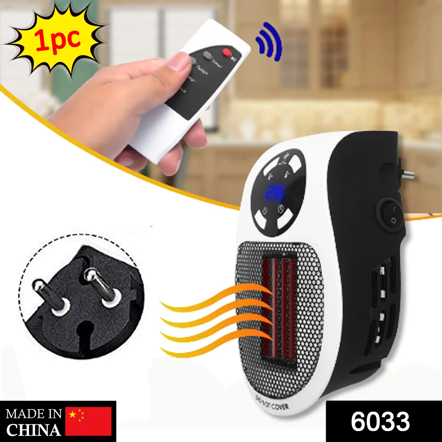 Portable Electric Heater Mini Fan Heater Desktop Household - Image 2