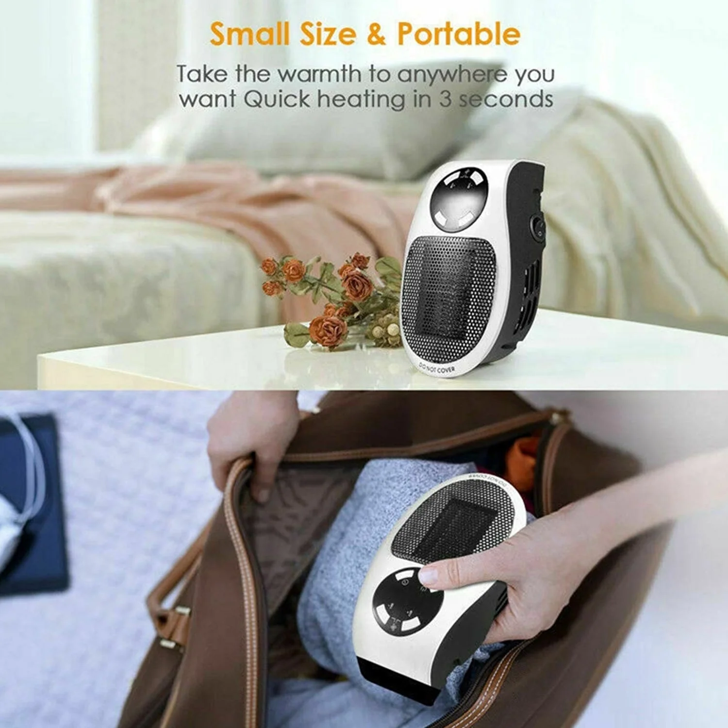 Portable Electric Heater Mini Fan Heater Desktop Household - Image 6