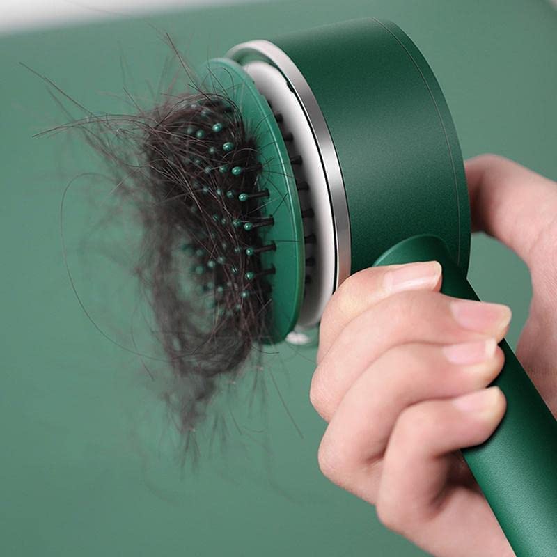 Air Cushion Massage Brush with Long Handle & Self-Cleaning Detangling Comb - Image 7