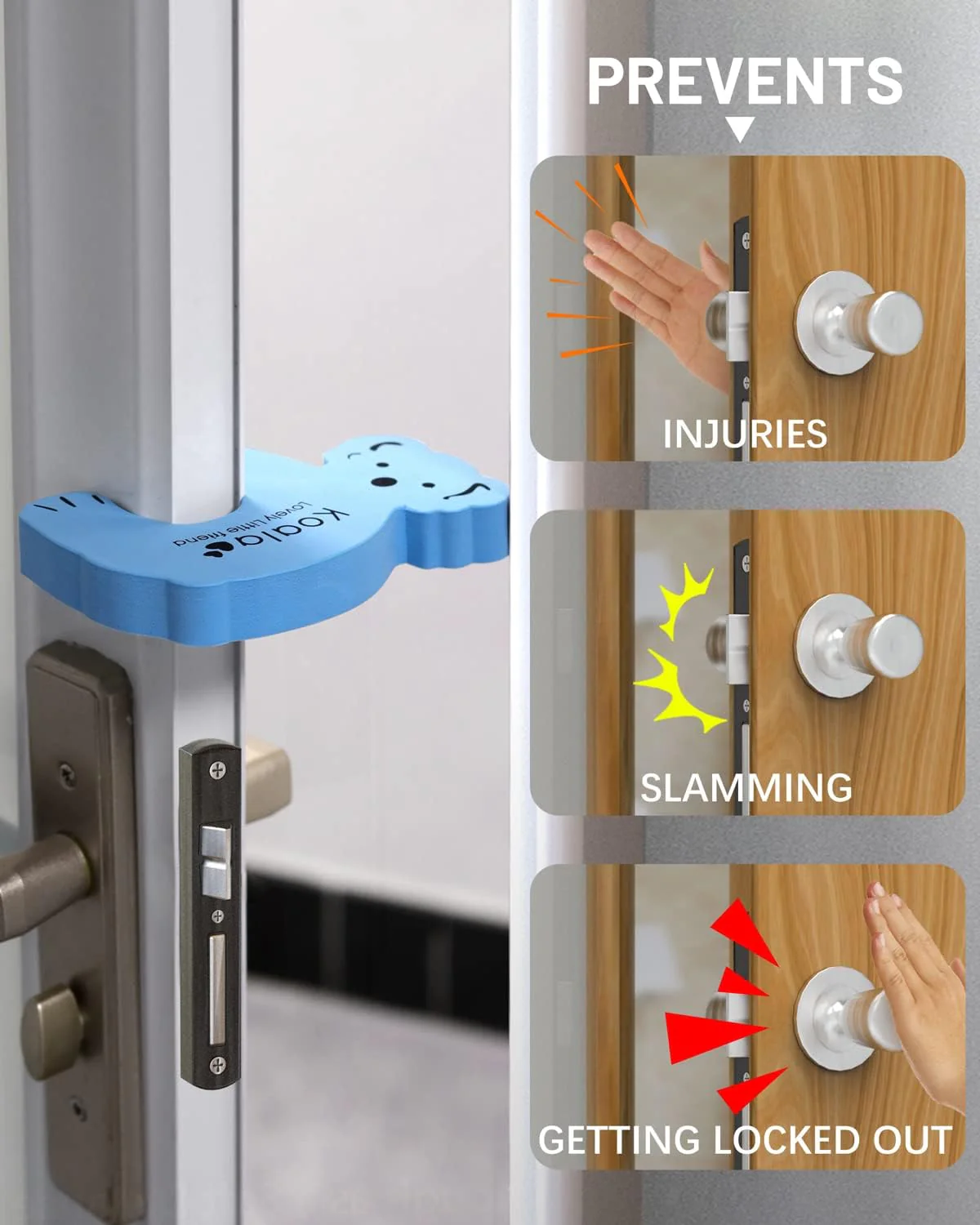 Animal Shape Door Stopper Lock Safety Guard (2pc Set) - Image 7