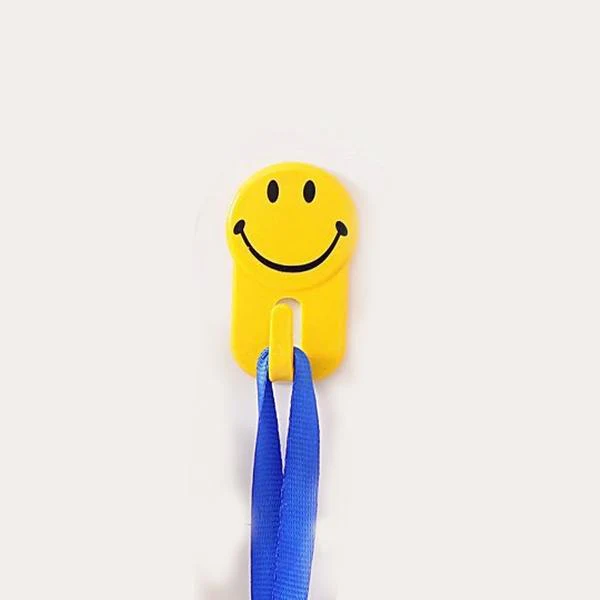 Plastic Self-Adhesive Smiley Face Hooks, 1 Kg Load Capacity (6pcs) - Image 5
