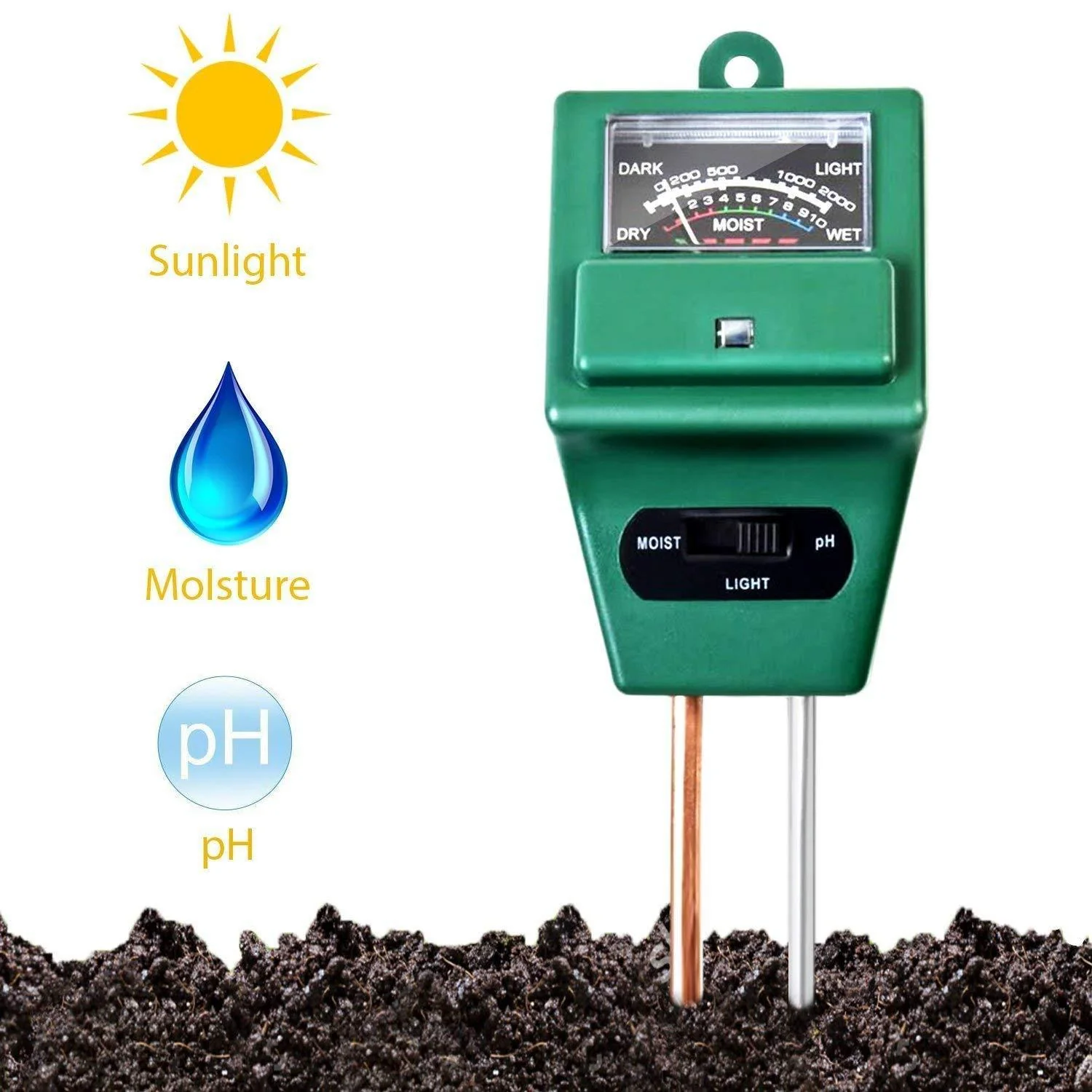 3 Way Soil Meter (pH Testing Meter) - Image 7