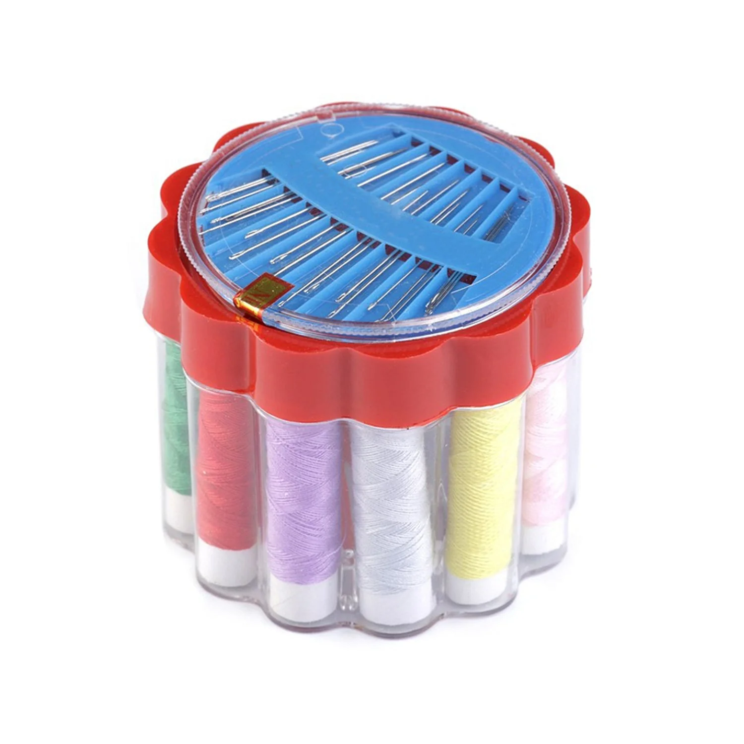 24 Pc Sewing Box for Storing Thread Rolls & Sewing Essentials - Image 4