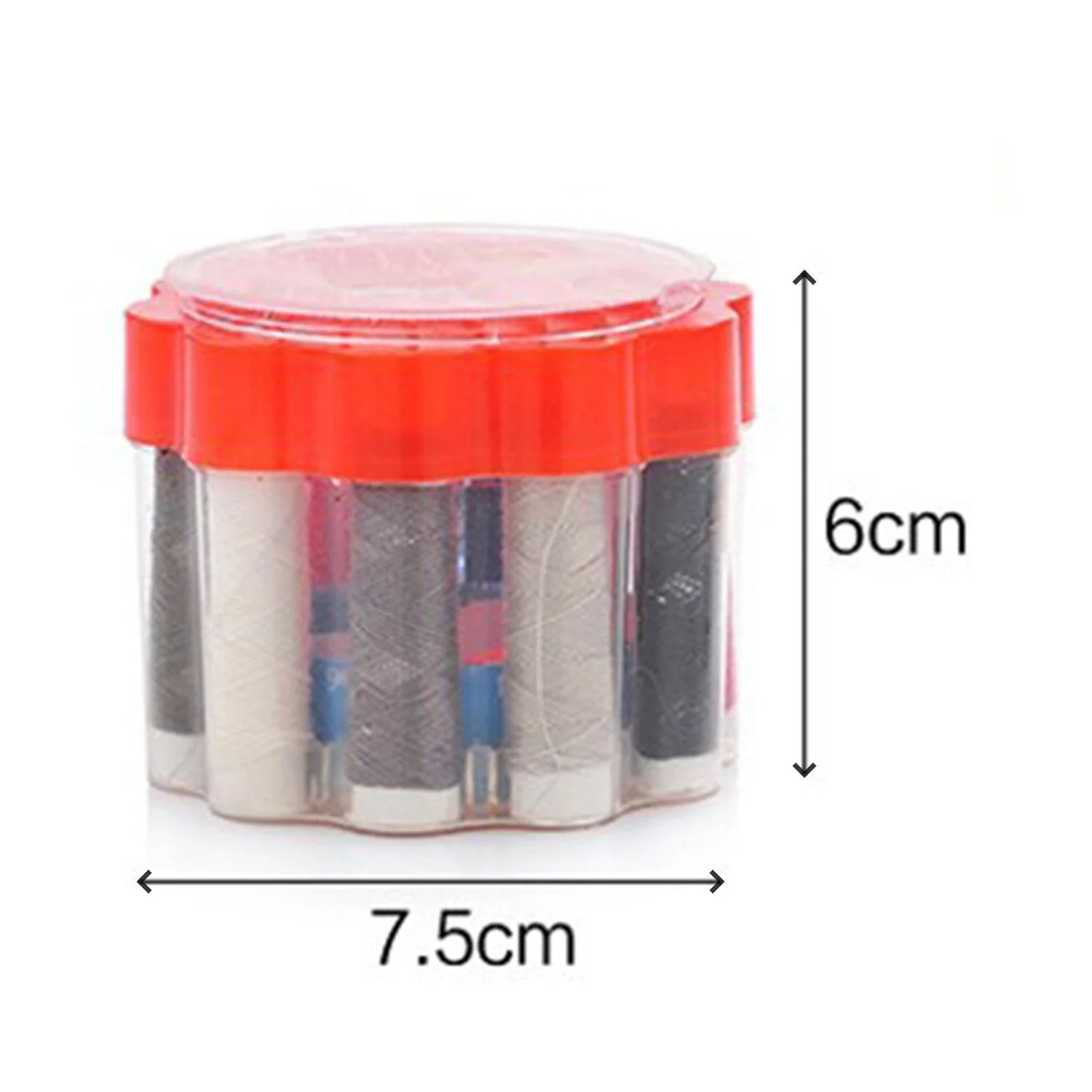 24 Pc Sewing Box for Storing Thread Rolls & Sewing Essentials - Image 5