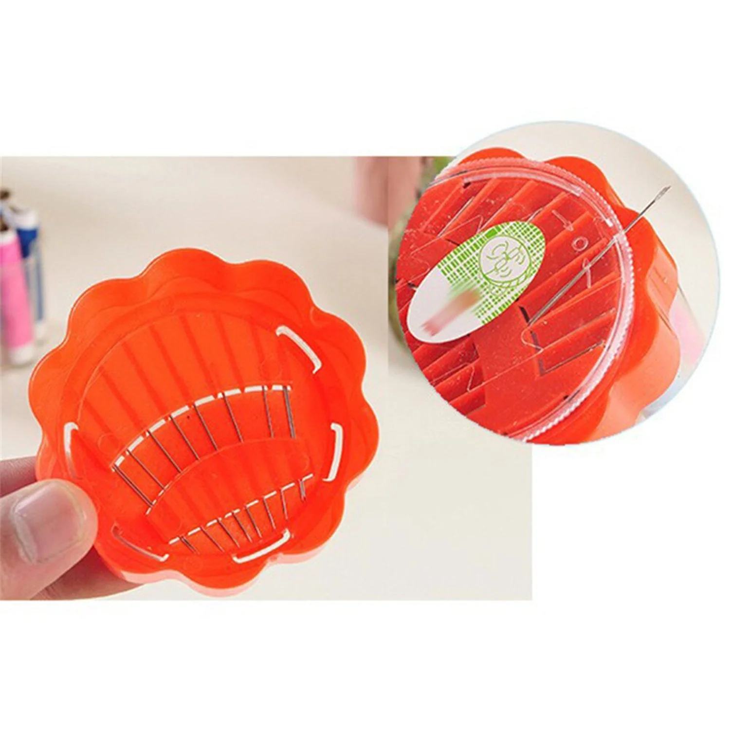 24 Pc Sewing Box for Storing Thread Rolls & Sewing Essentials - Image 7