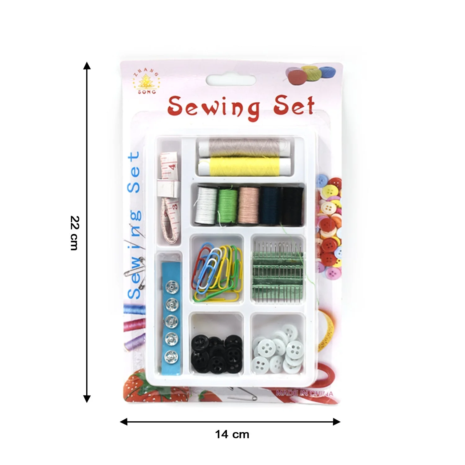 62 Pc Sewing Set used for sewing of clothes and fabrics including all home purposes - Image 5