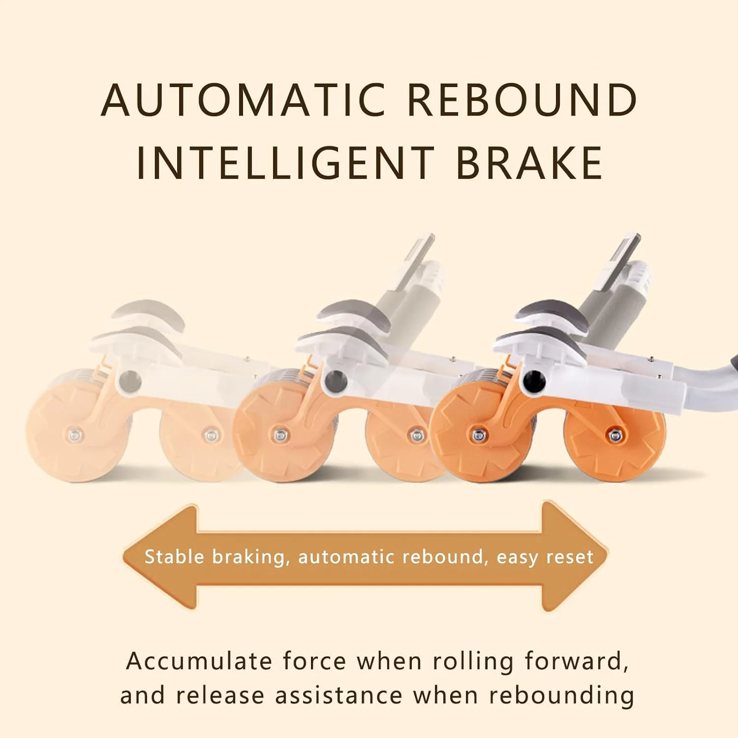 Automatic Rebound Ab Roller Wheel with Timer & Elbow Support for Fitness - Image 9