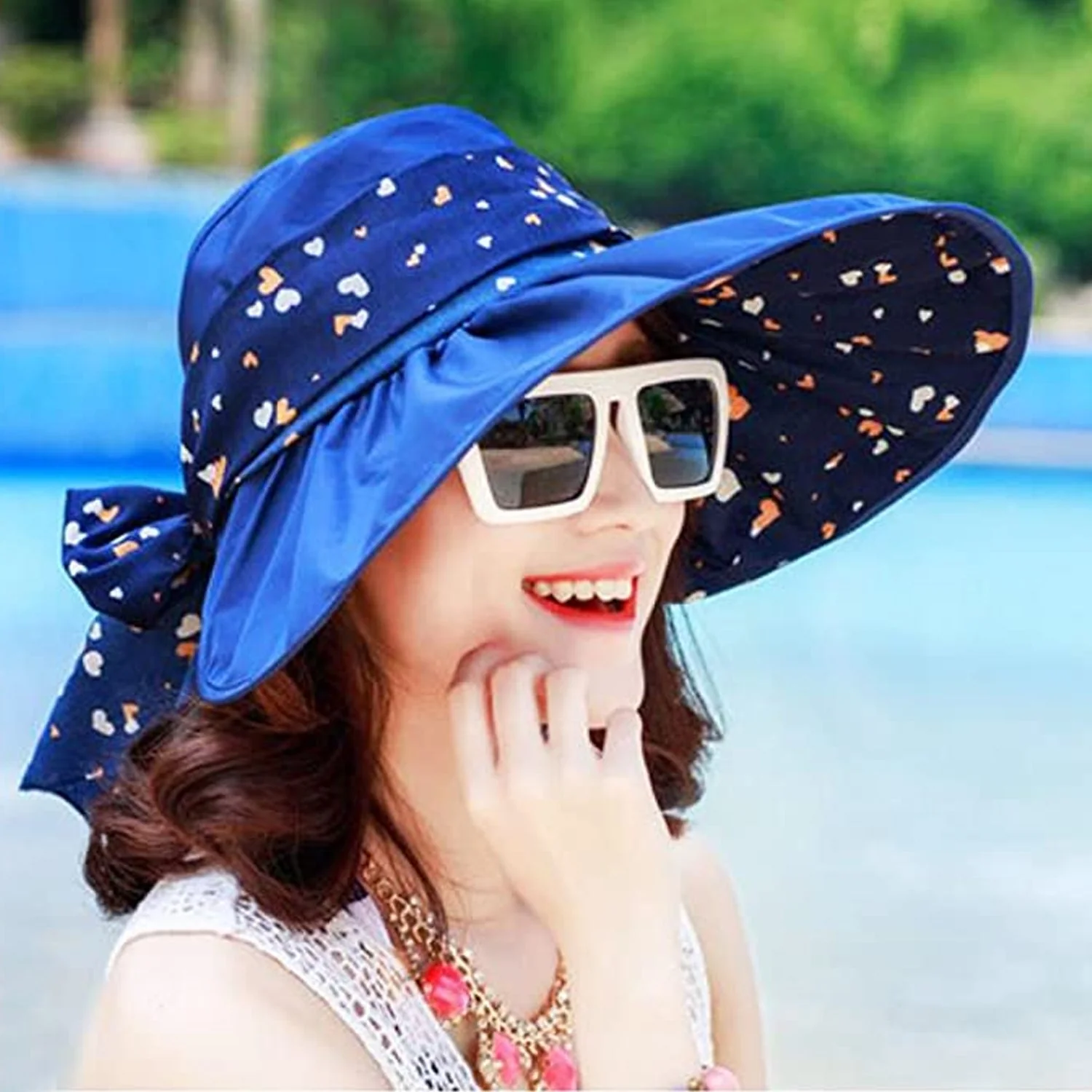 Girls UV Protection Hat - Premium Quality Sun Cap for Beach, Golf, Fishing (1pc) - Image 4