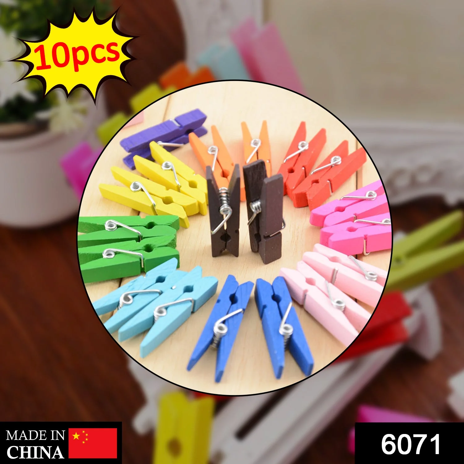 Wooden Clips (Pack of 10) - Image 2