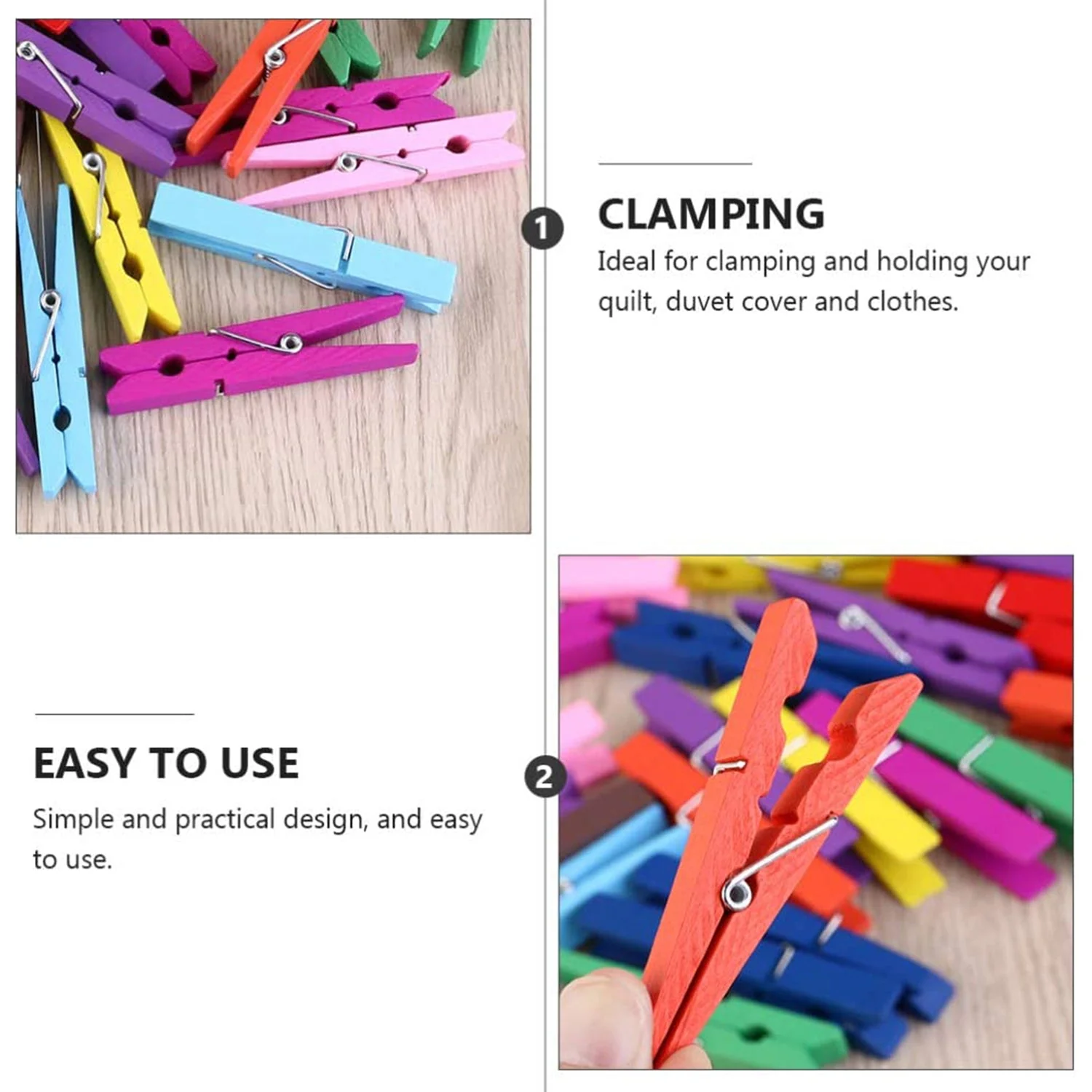 Wooden Clips (Pack of 10) - Image 3
