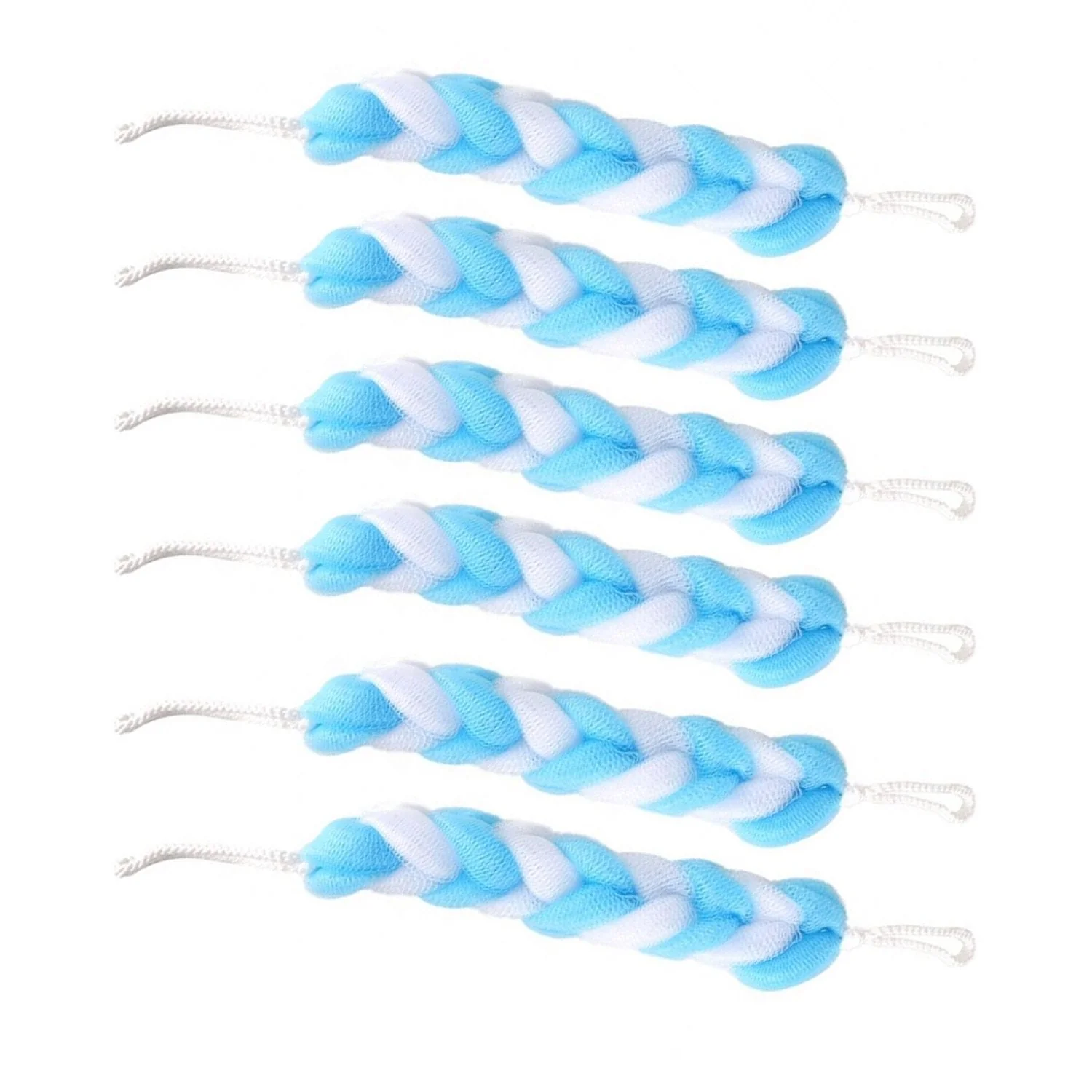 Hanging Bath Shower Long Loofah Sponge Pouf Body Scrubber (pack of 6) - Image 4