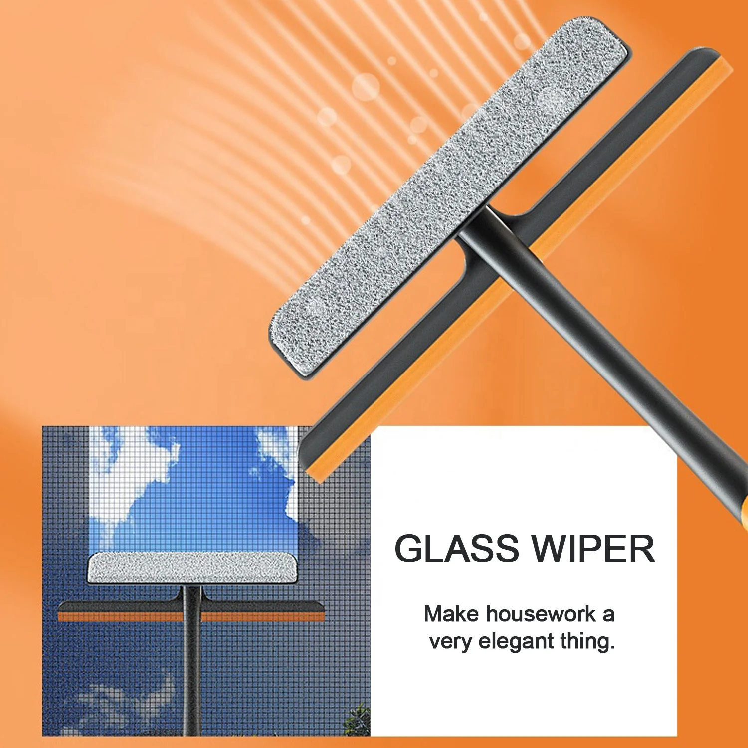 3 in 1 Glass Wiper for Household and Office Cleaning Floors Glass Surfaces and Dust - Image 10