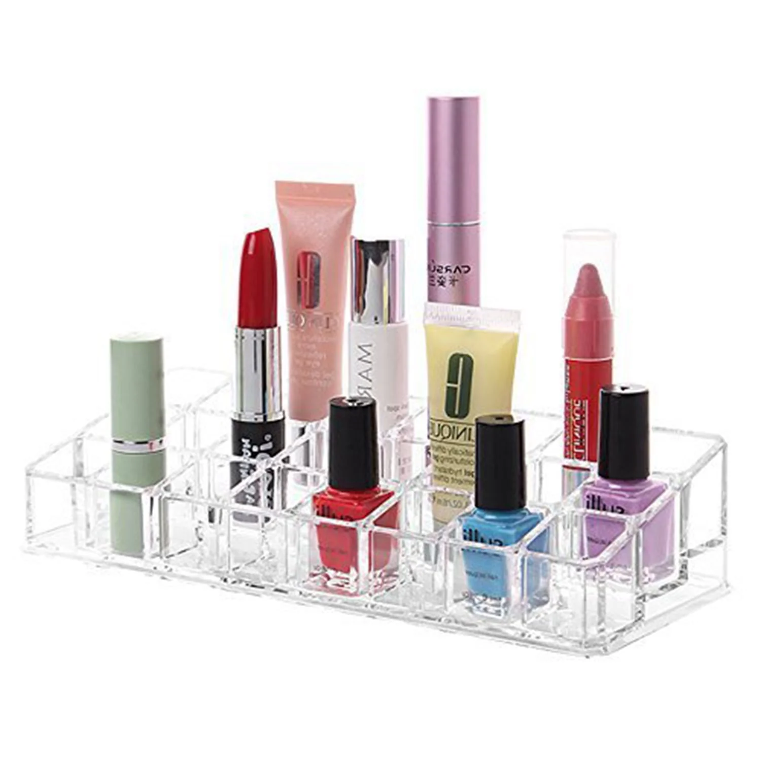 Acrylic Multi Purpose Lipstick Cosmetics Stand Display Holder 24 Section - Image 3