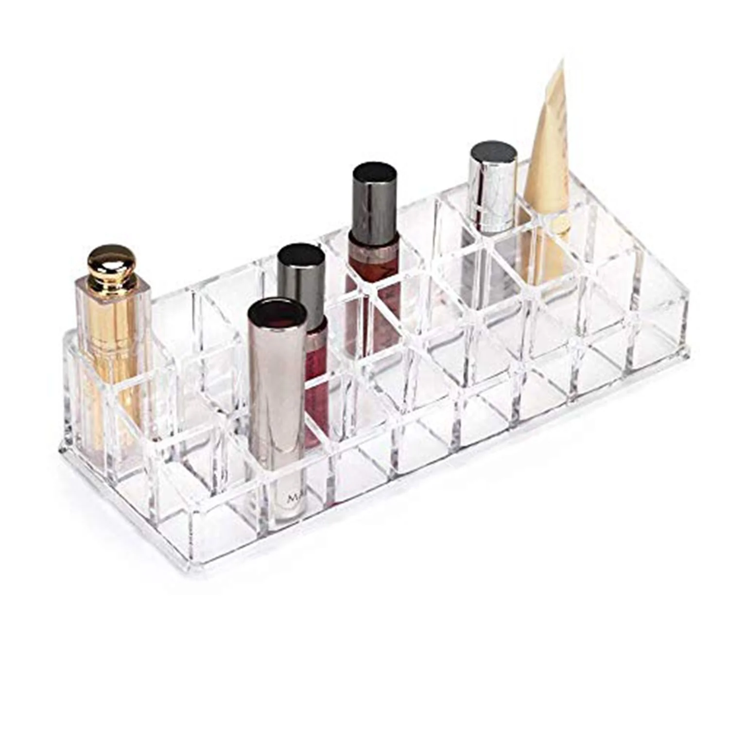 Acrylic Multi Purpose Lipstick Cosmetics Stand Display Holder 24 Section - Image 4