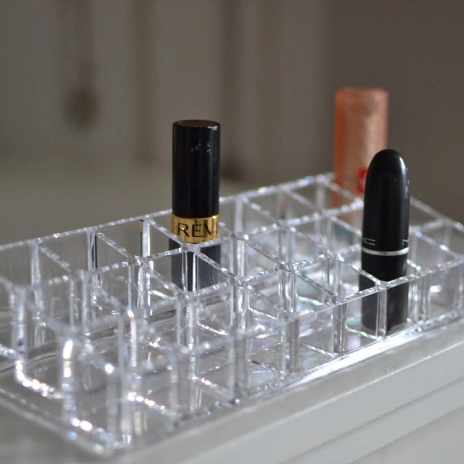 Acrylic Multi Purpose Lipstick Cosmetics Stand Display Holder 24 Section - Image 8