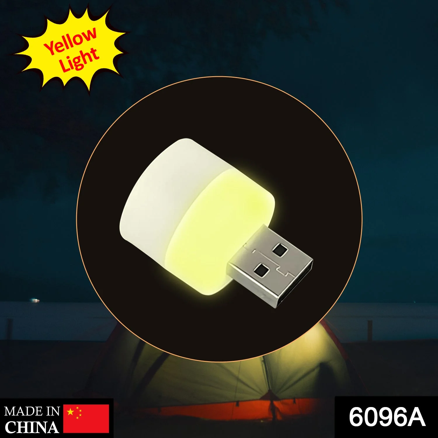 Small USB Bulb used in official places for room lighting purposes. (Yellow Color) - Image 2