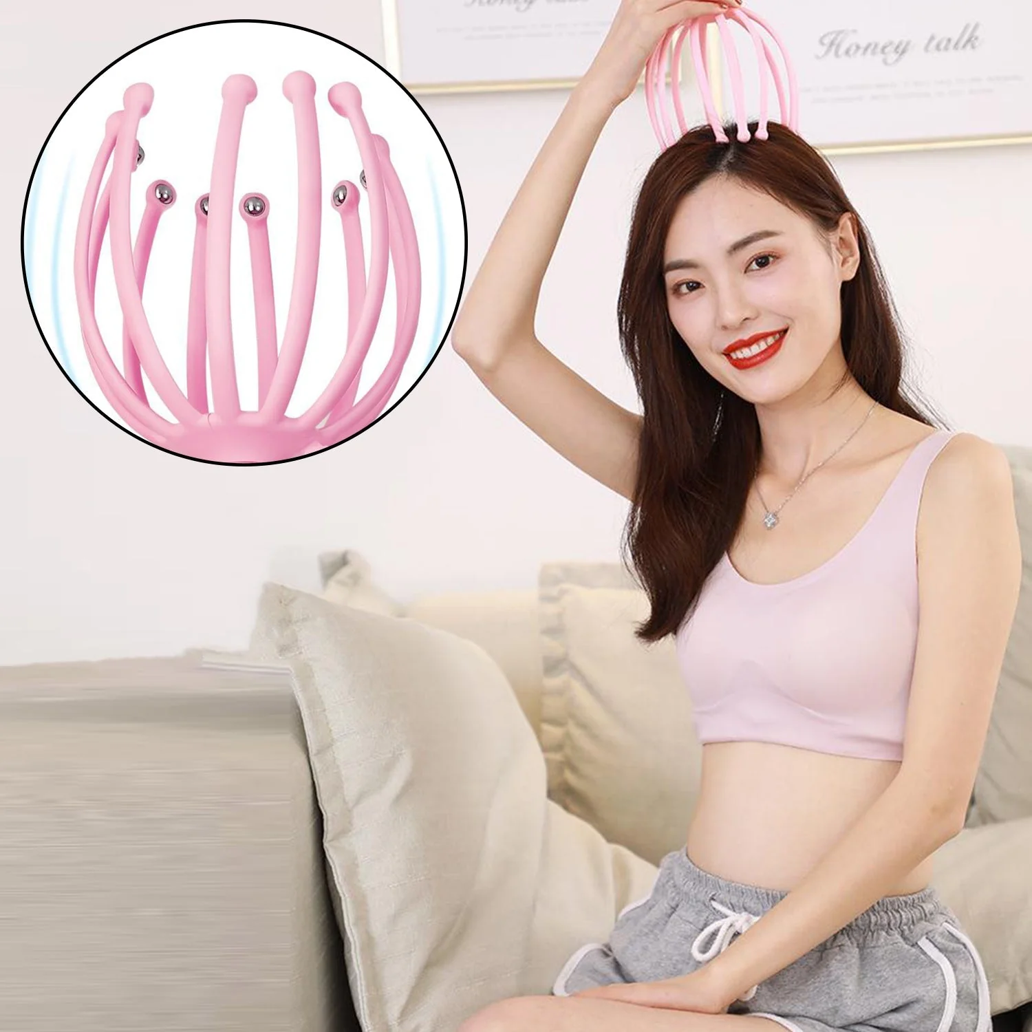 Octopus Stress Relief Therapeutic  Scalp Massager - Image 3