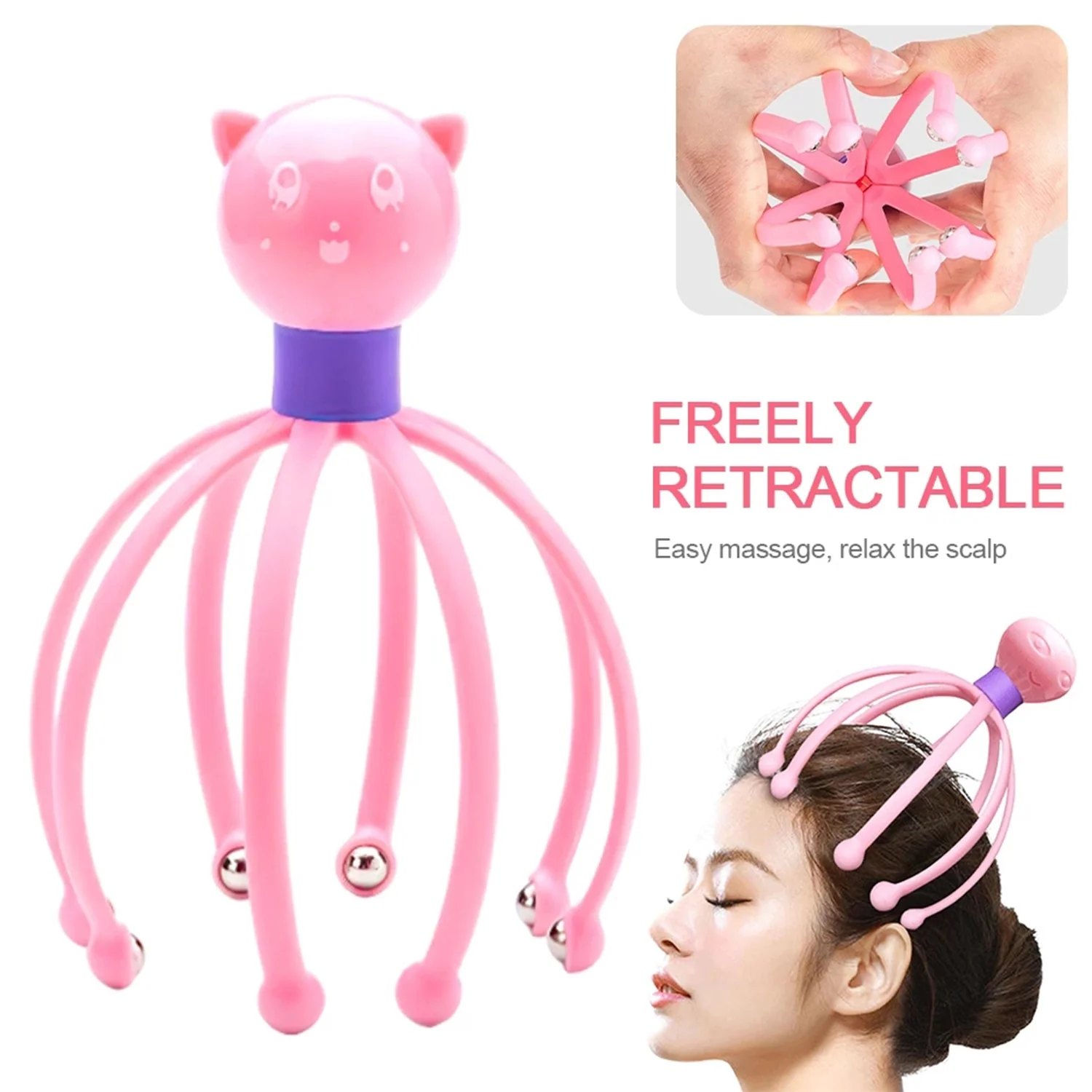 Octopus Stress Relief Therapeutic  Scalp Massager - Image 6