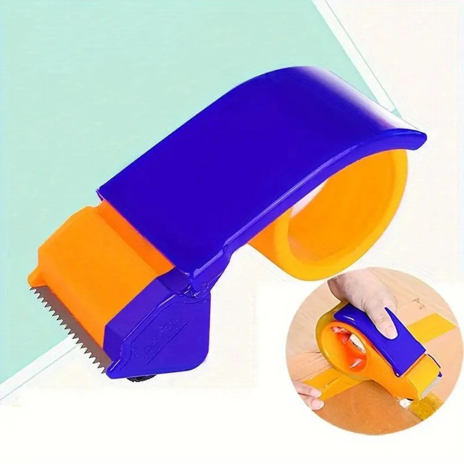 60mm Hand Tape Dispenser Packing Packaging Boxes Roll Roller Cutter - Image 3