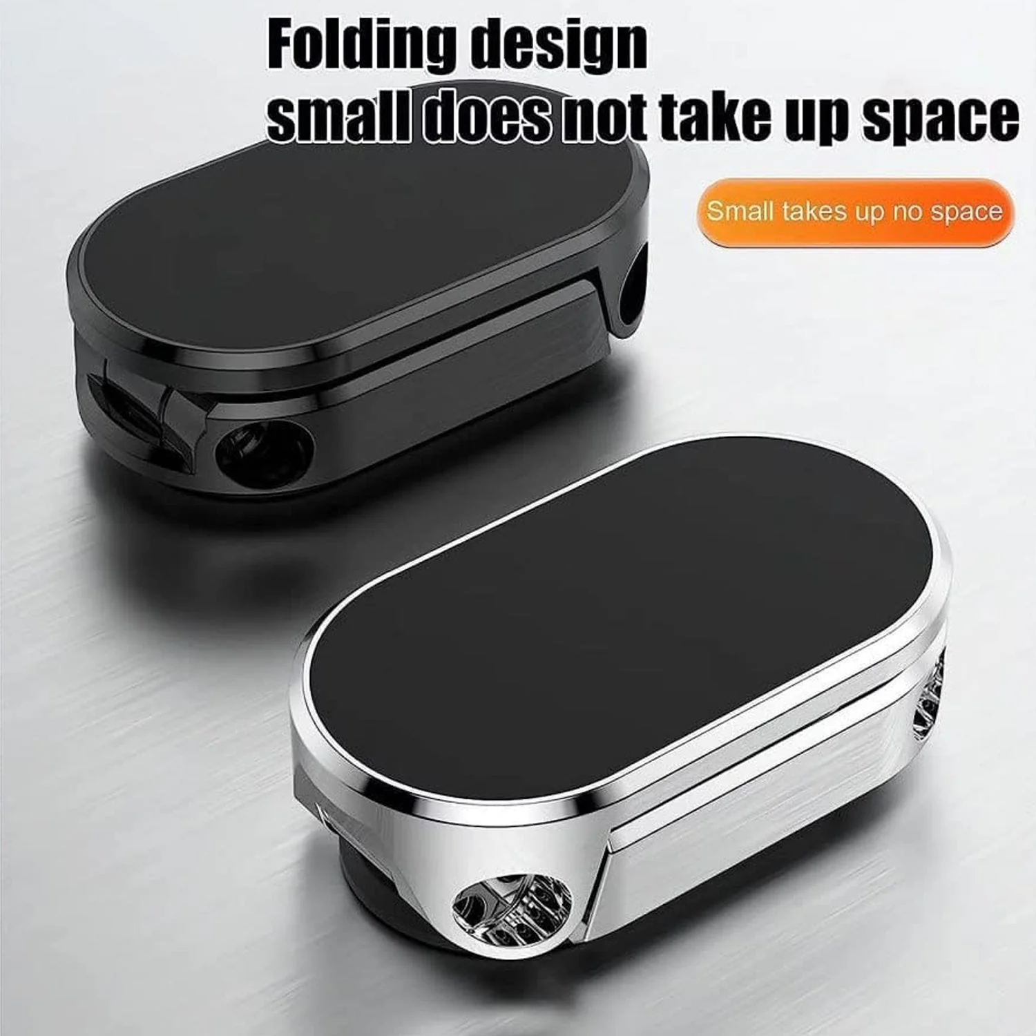 360° Rotating Magnetic Car Phone Holder in Metal (1 Pc, Folding) - Image 11