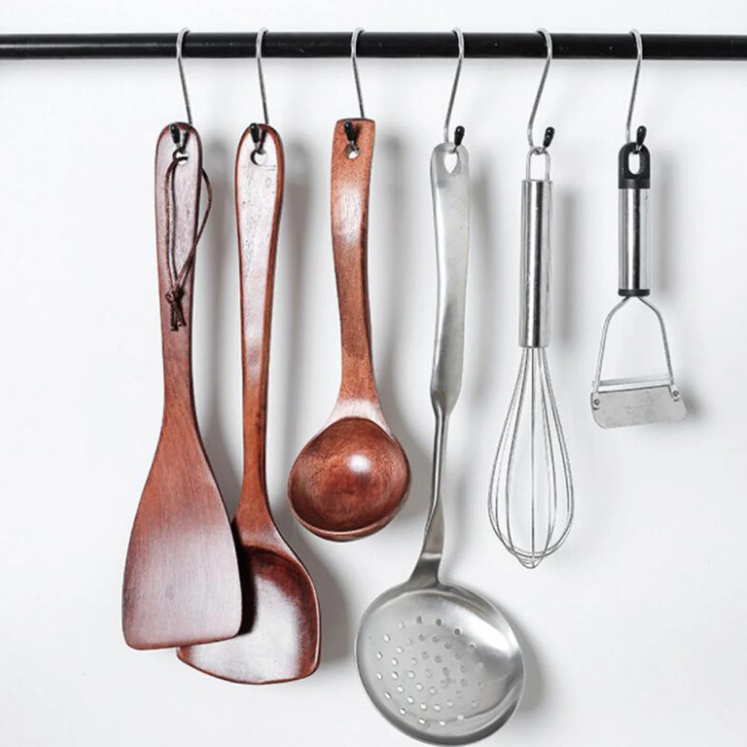 S-Shaped Hanging Hooks for Kitchen & Home Use – Strong Metal Hooks (6 Pc Set) - Image 4