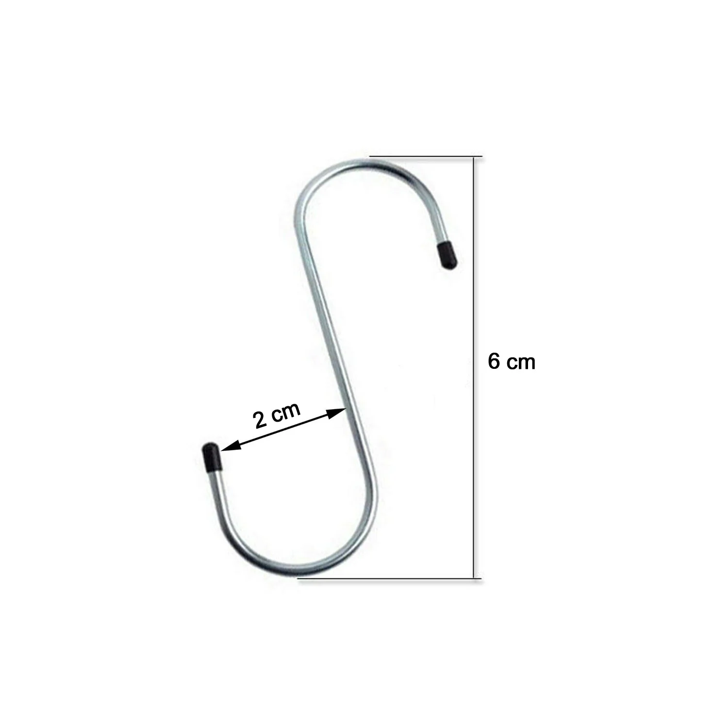 S-Shaped Hanging Hooks for Kitchen & Home Use – Strong Metal Hooks (6 Pc Set) - Image 6