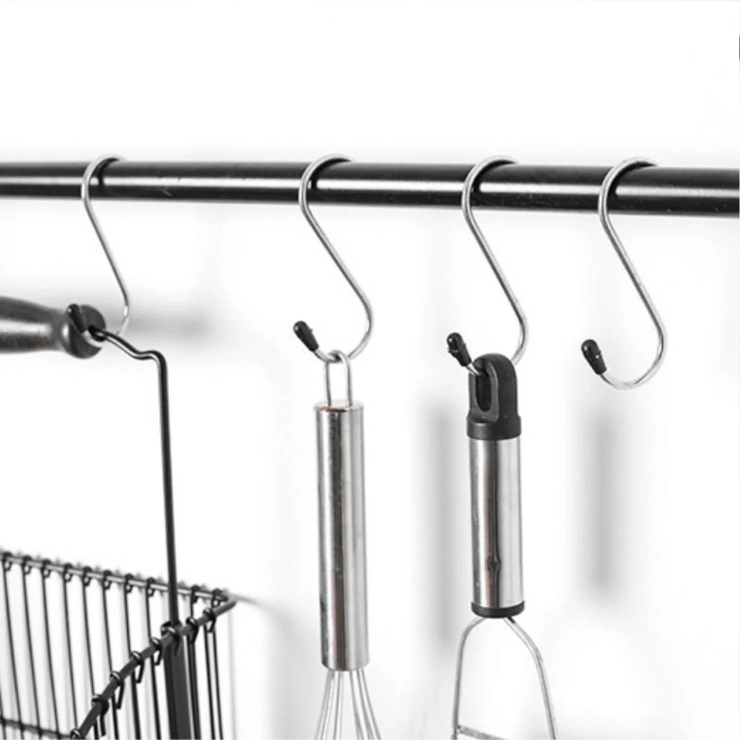S-Shaped Hanging Hooks for Kitchen & Home Use – Strong Metal Hooks (6 Pc Set) - Image 7